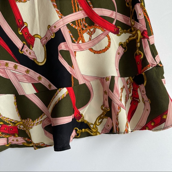 Zara printed ruffled hem skirt NWT M - Picture 11 of 15